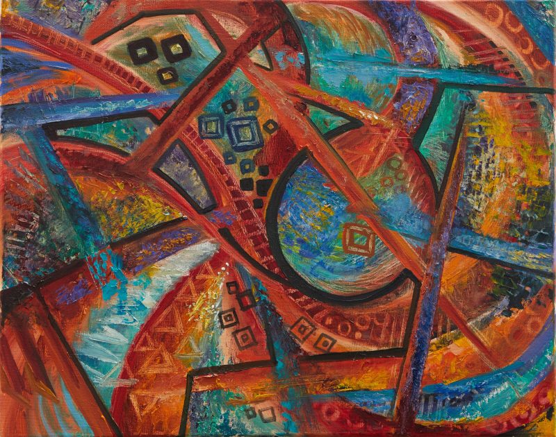 Composition in Red