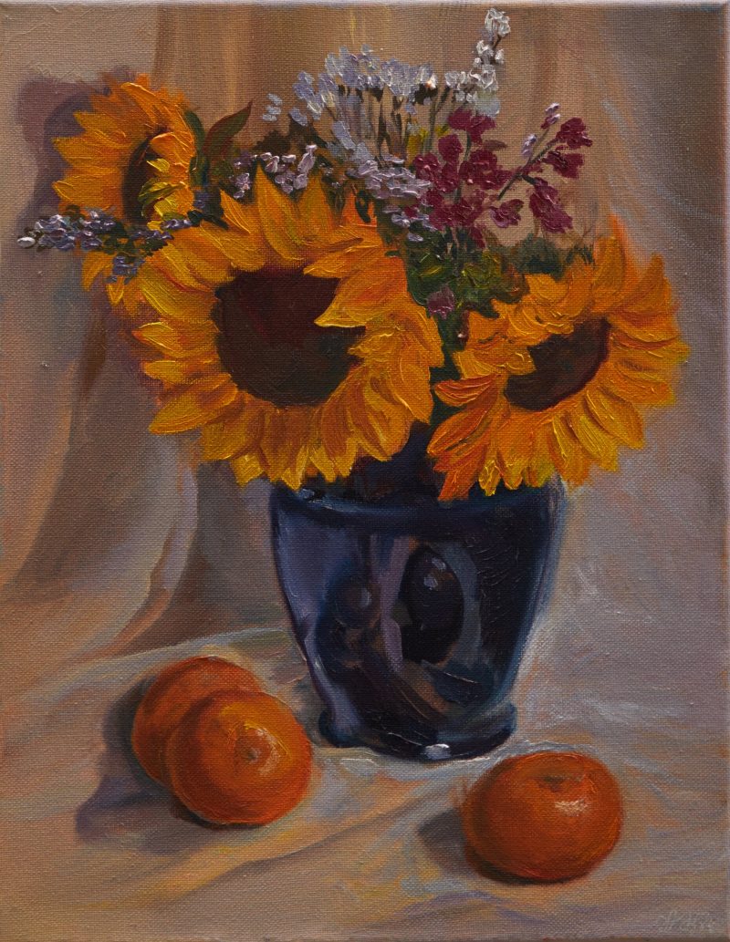 Sunflowers and Tangerines